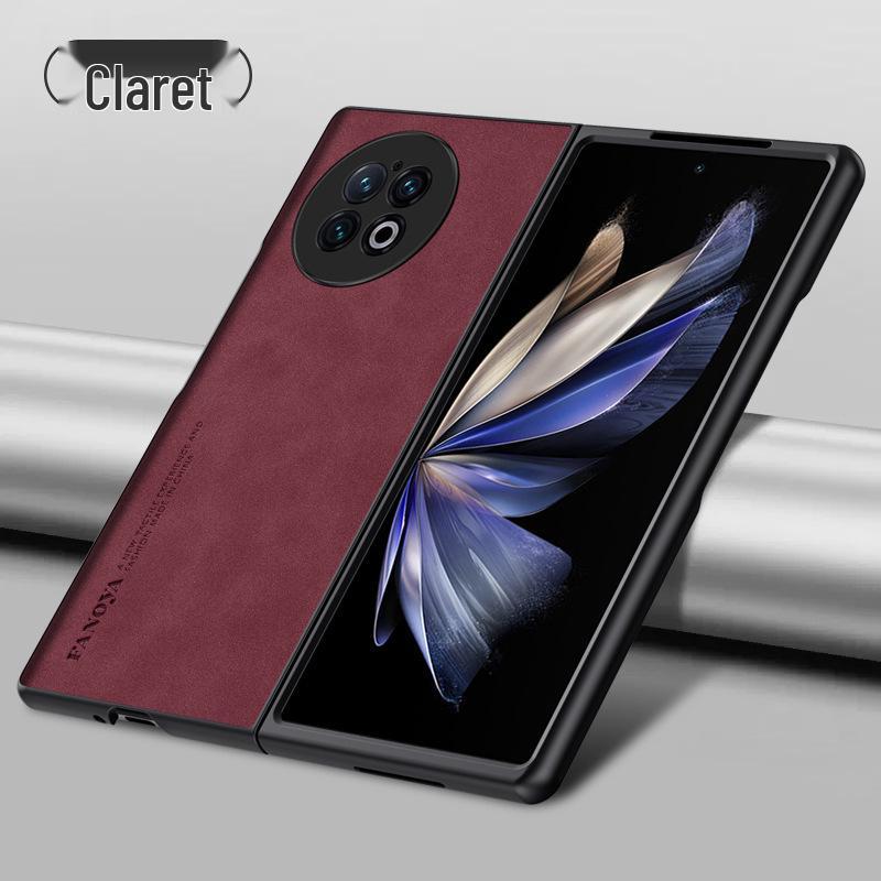 Совместимо с Vivo X Fold5: Чехол из кожи с матовым покрытием против падений для Fold3Pro