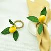 1/6/12PCS Party Supplies Fruit Meal Buckle Simulation Lemon Napkin Holder  Kitchen