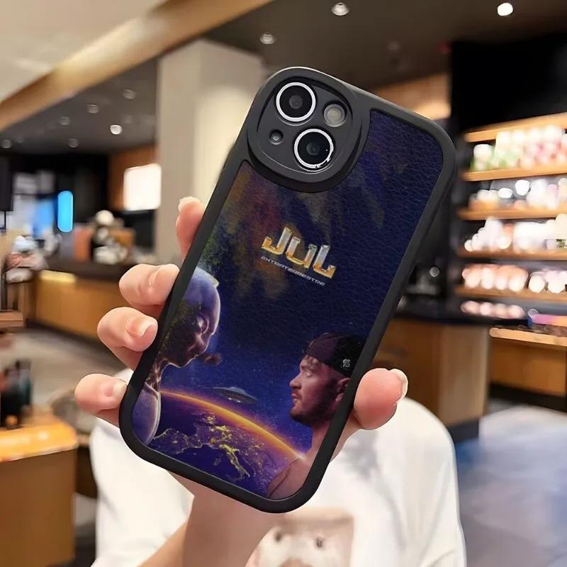 Чехол для телефона France Jul Rapper для iPhone 11 12 13 14 15 16 Pro Max 7 8 Mini Plus SE X XS XR Силиконовый чехол Задняя панель из ПУ кожи