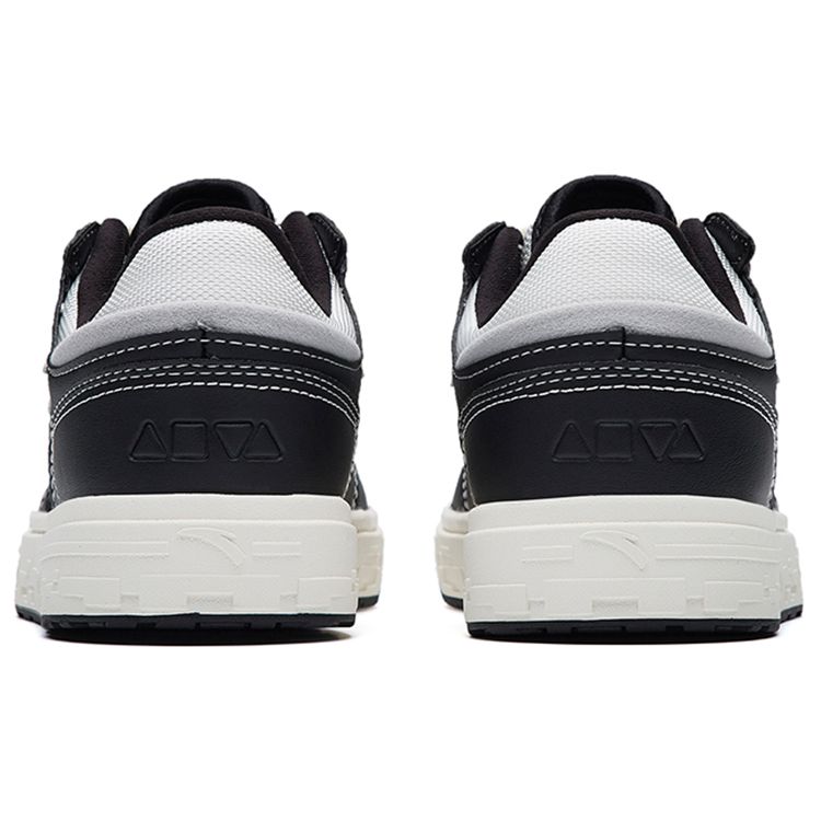 Anta Толстая подошва повседневные нескользящие износостойкие низкие кроссовки для скейтбординга женские кроссовки черный белый серый 122238066-9