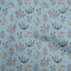 Cotton Flex Light Blue Fabric Floral Sewing Craft Projects Fabric Prints By Yard 40 Inch