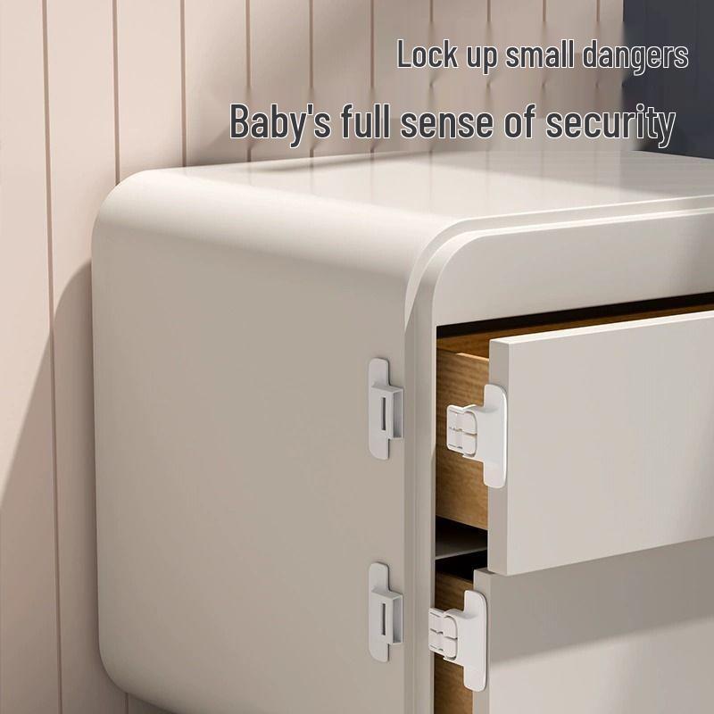 Baby Proof Refrigerator & Drawer Automatic Lock - No Drill Installation & Ensures Tight Closure