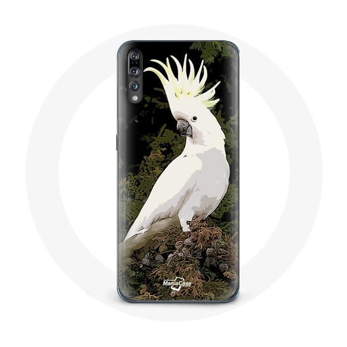 Case for Samsung Galaxy P20 Pro Cockatoos Parrots White On the Tree