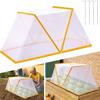 Foldable Plant Tent for Raised Beds Freeze Protection Garden Plants Cover Portable Mini Greenhouse for Protecting Fruit Seedlings Vegetable Rows