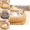 Cozy Pet Shelter Round Pet Bed With Thick Padding For Dogs And Cats