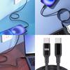 Fast Speed 100W USB C Charging Cable Type C To Type C 1M Nylon Braided Fast Charging Wire For Charging