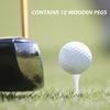 Portable Golf Tees Holder with Green Fork Pencil and 12pcs Golf Tees Gifts for Golf Lovers Friends