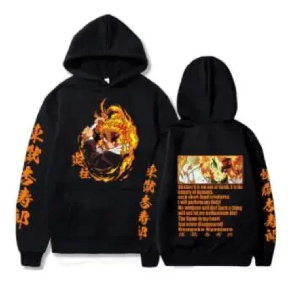 Harajuku Demon Slayer Plus Size Hoodie Kamado Nezuko Graphic Print Women Hoodies Long Sleeve Fashion Women Streetwear