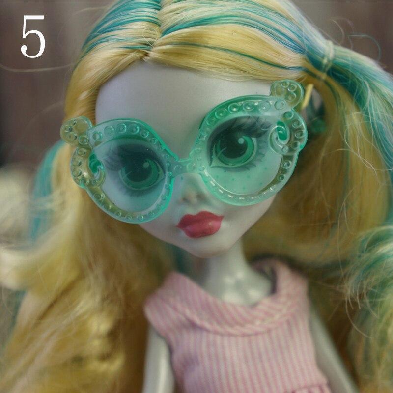 Красочные пластиковые очки, солнцезащитные очки для куклы Monster High, очки для кукол Bratz, аксессуары для кукольного домика Ever After High 1/6