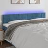 VidaXL LED Headboard Bedroom Furniture Double Bed Accessory Head of Bed Frame Interior Dark Blue 3121670