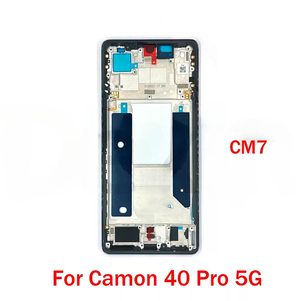 Для Tecno Camon 40 Pro 5G CM7 средняя рамка корпуса держатель средней рамки с деталями боковых кнопок