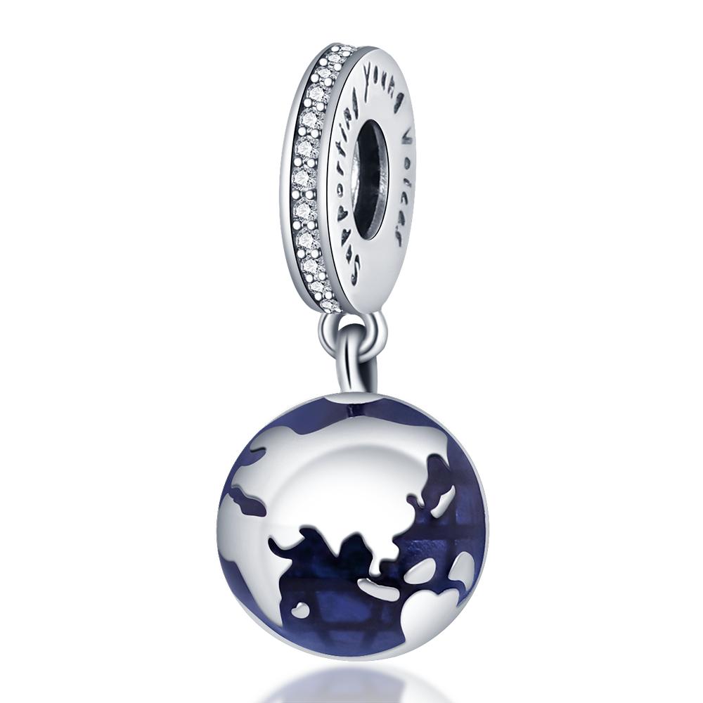 New 925 Sterling Silver Blue Astronaut Beads Fit Original Bracelet Ladies Jewelry DIY Gift Hot Sale High Jewelry