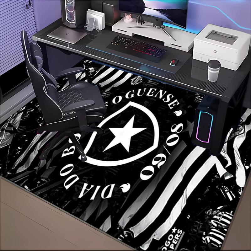 Botafogo Pride Emblem Printed Office Carpet Chair Cushion  Entryway Rug, Rugs for Living Room, Bedroom Christmas gifts
