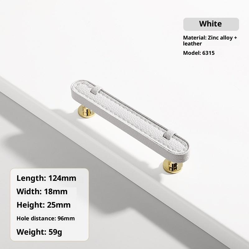 Ручки и ручки для обувного шкафа из цинкового сплава с кожаной ручкой, кухонные ручки для дверей шкафа, ручки для ящиков, мебельная фурнитура