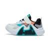Li Ning LN 90 летние удобные нескользящие износостойкие спортивные повседневные туфли детские туфли белые синие YKNT054-1