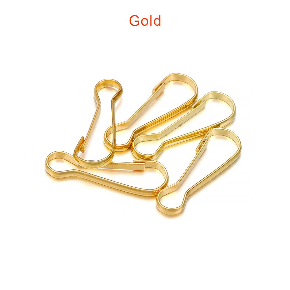 100Pcs/Lot Metal Snap Lanyard Clip Hook Gourd Buckle Connector for DIY Keychain Camping Hanging Buckle Jewelry Making Supplies