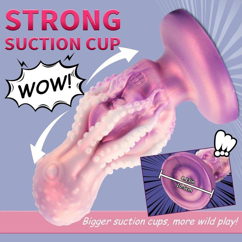 Huge Octopus Anal Plug Big Fantasy Monster Anal Butt Plug Adult Sex Toy Anal Toys Dilator Training Expansion For Women Men Gay