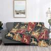Printed Flannel Blanket Vision Hound Sofa Bed Blanket Lightweight Blanket