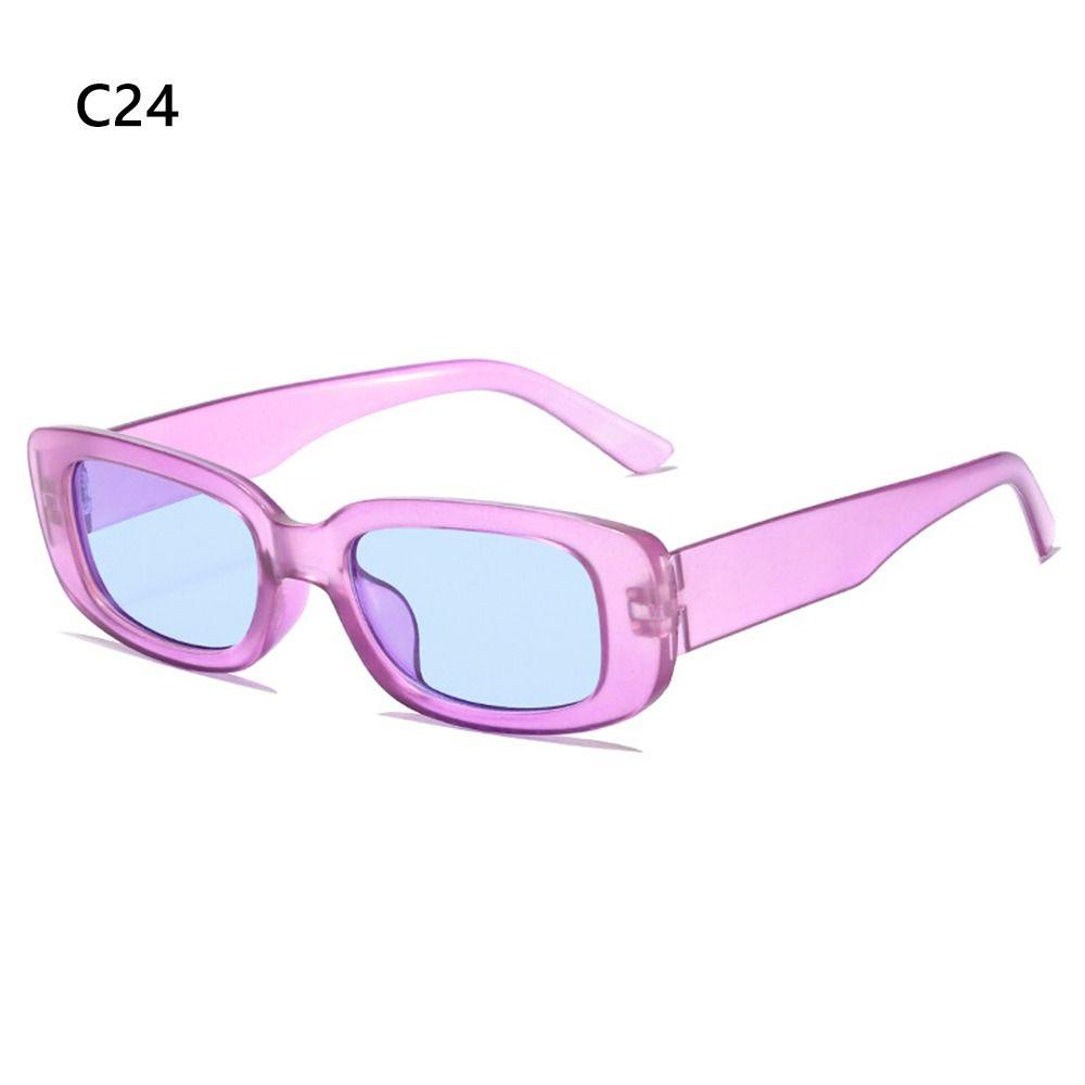 Защита UV400 Y2K солнцезащитные очки конфетного цвета водительские очки прямоугольные солнцезащитные очки для женщин и мужчин