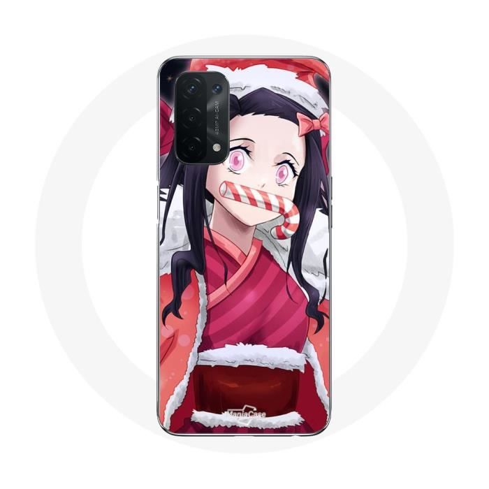 Coque - Maniacase - Oppo A74 5G - Anime Demon Slayer - Souple - Noir