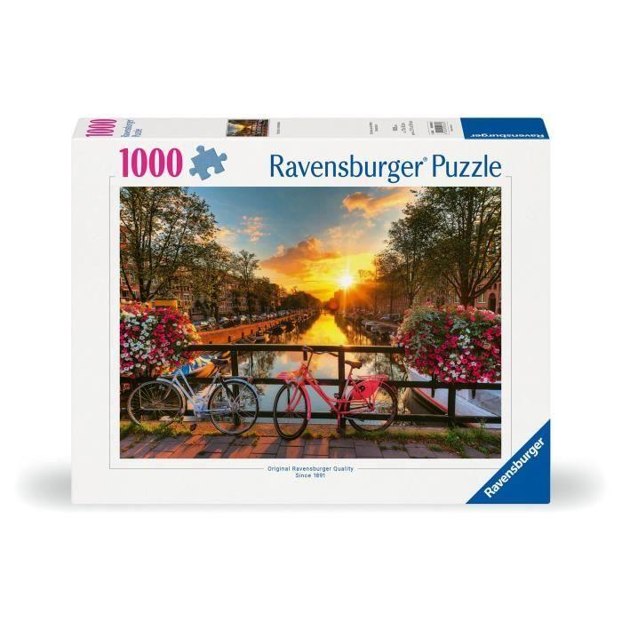 Puzzle 1000 pièces Vélos à Amsterdam, Adultes &amp; enfants dès 14 ans, Puzzle de qualité supérieure, 12000662, Ravensburger