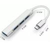 USB-C Хаб 1 на 4 Разветвителя USB 3.0 2.0 Хаб Док-станция из Алюминиевого Сплава 4 Порта Ультратонкий