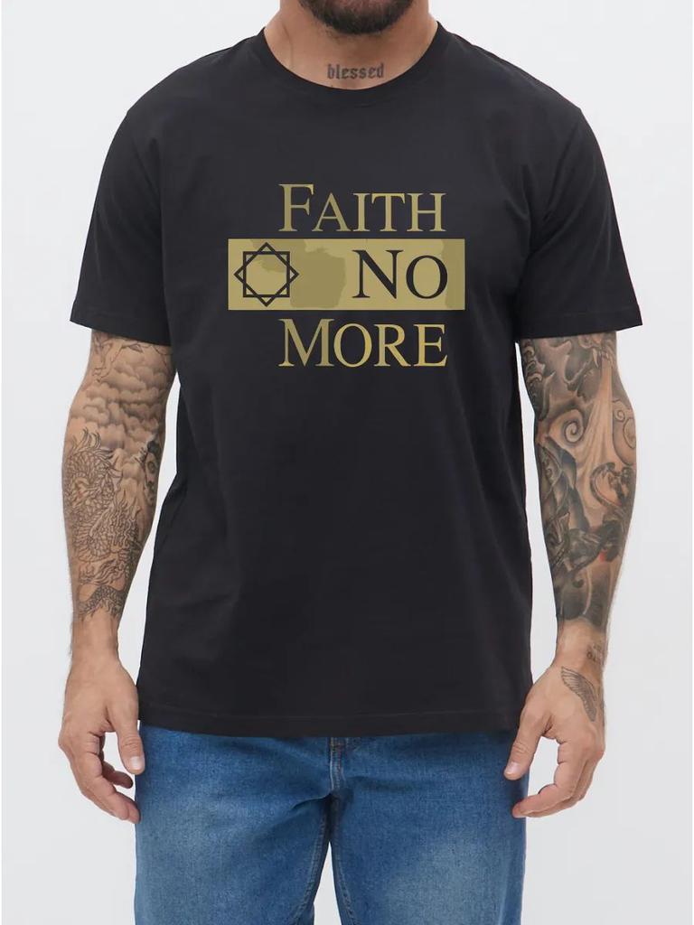 Черная металлическая футболка Faith No More