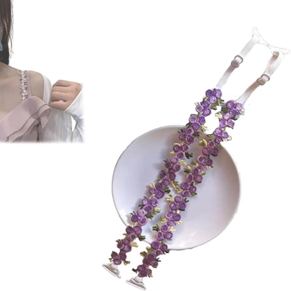 Lace Floral Bra Straps Removable Bra Straps Replacement Creative Gift Shoulder Straps