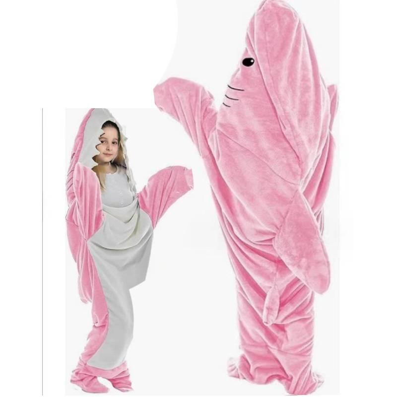 Factory Direct Supply Shark Sleeping Bag Loose-fitting Jumpsuit Pajamas For Home Polyester Fiber Fabric 1.1-2 Lbs Weight 98% Composition In-stock