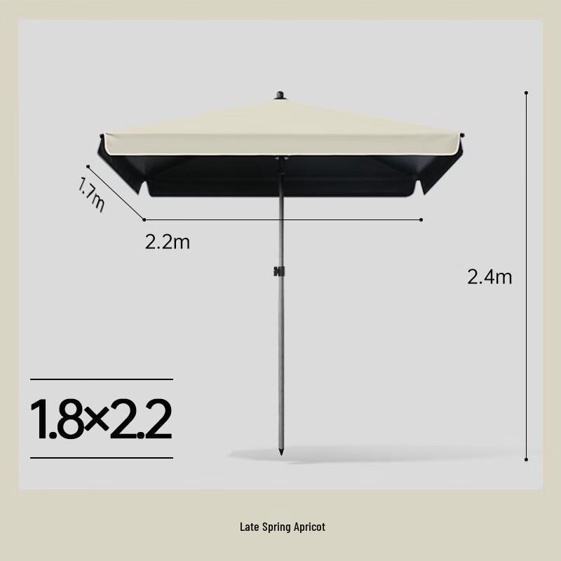 OEING Outdoor Market Umbrella with Trolley