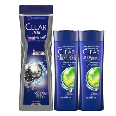 Набор геля для душа и шампуня Clear для мужчин с балансирующим эффектом и контролем жирности