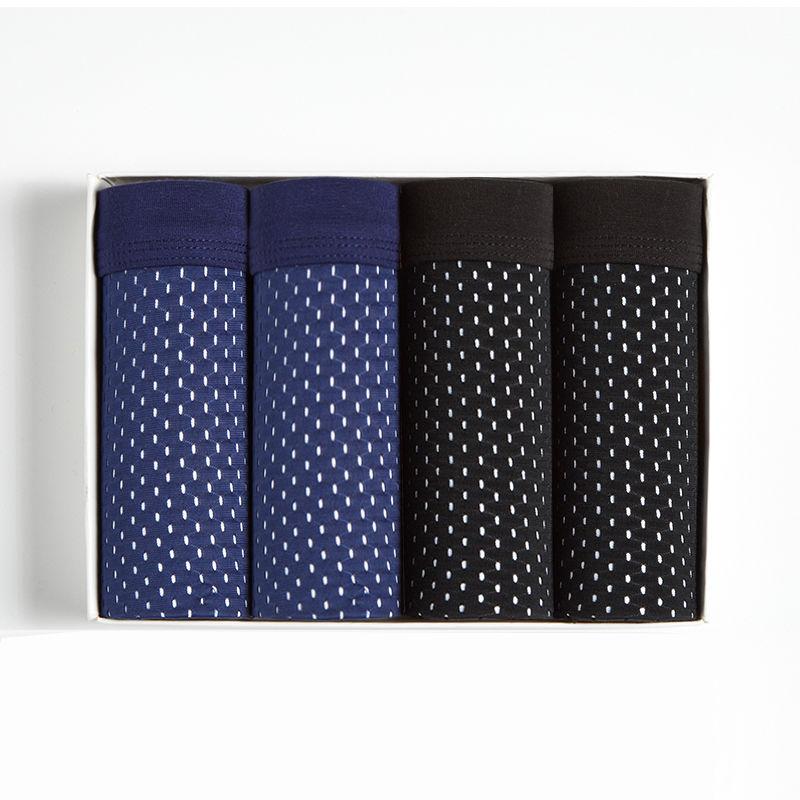 Мужское нижнее белье, шелковые трусы-боксеры из ледяного шелка, сексуальные трусы-боксеры, летние ультратонкие дышащие шелковистые сетчатые трусы-боксеры