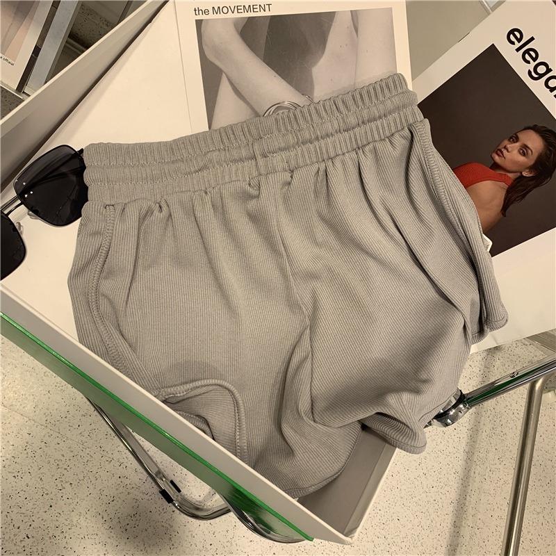 Спортивные шорты Ice Silk, женские летние, с высокой талией, корейская версия, свободные домашние пижамные штаны большого размера, широкие шорты