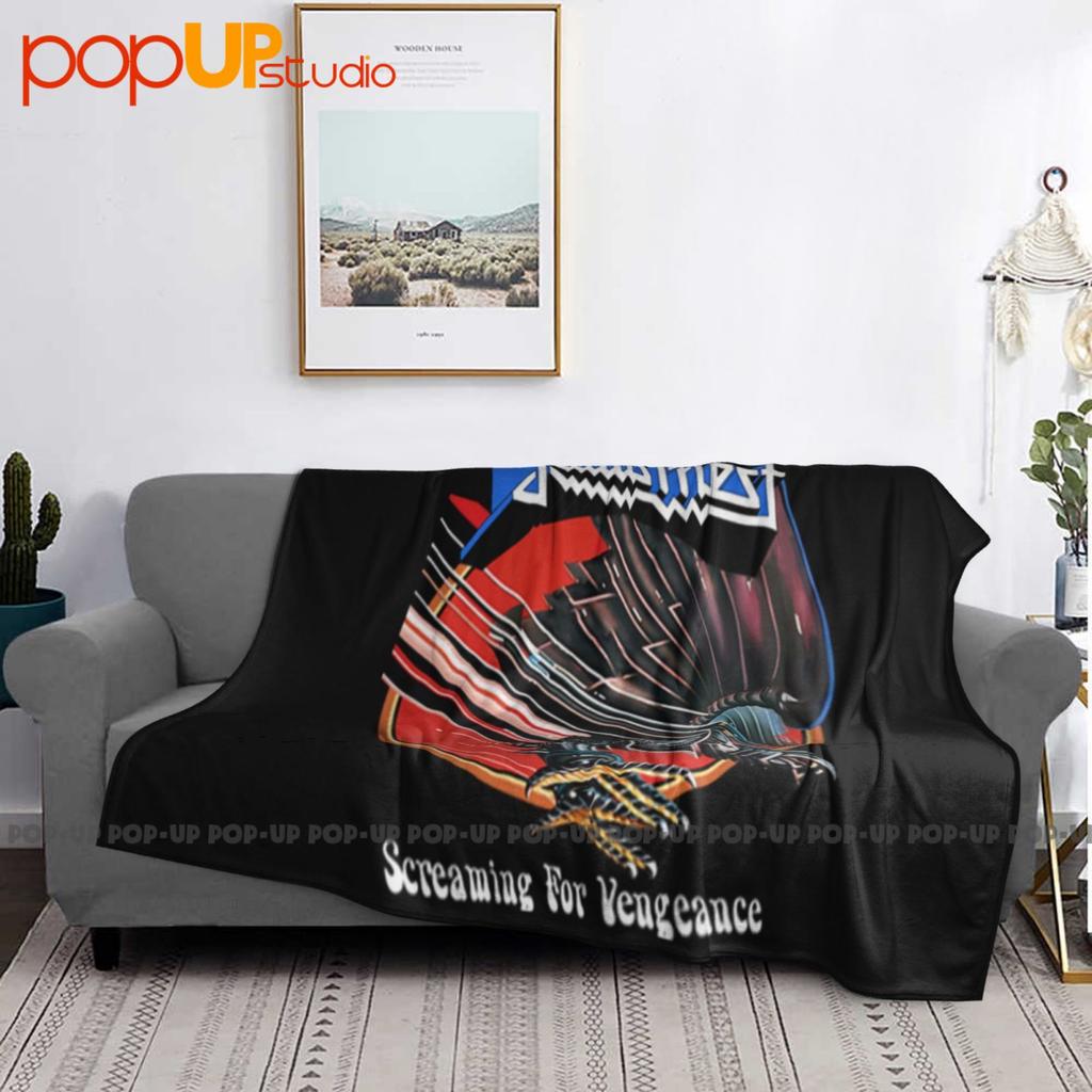 Judas Priest 1982 Screaming For Vengeance Тур Ультра-мягкое одеяло Плед Зимний Покрывало для дивана Постельное белье