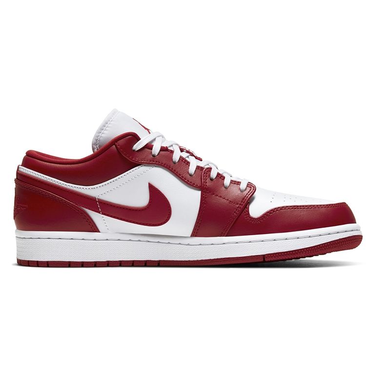 Кроссовки Air Jordan 1 Low Gym красные мужские белые 553558-611