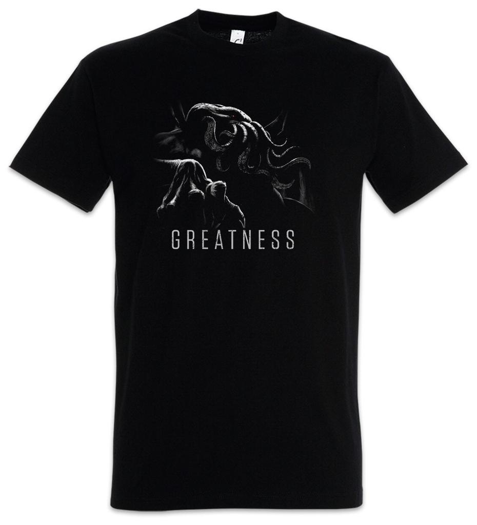 Cthulhu Greatness Mens T-Shirt Mens Womens Tees Top Call Monster Horror Arkham H. P. Lovecraft