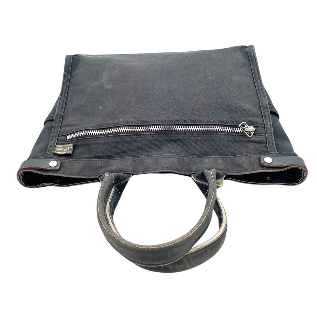 Used PORTER Tote Bag NAKED Tote BagTote Bag Navy canvas unisex
