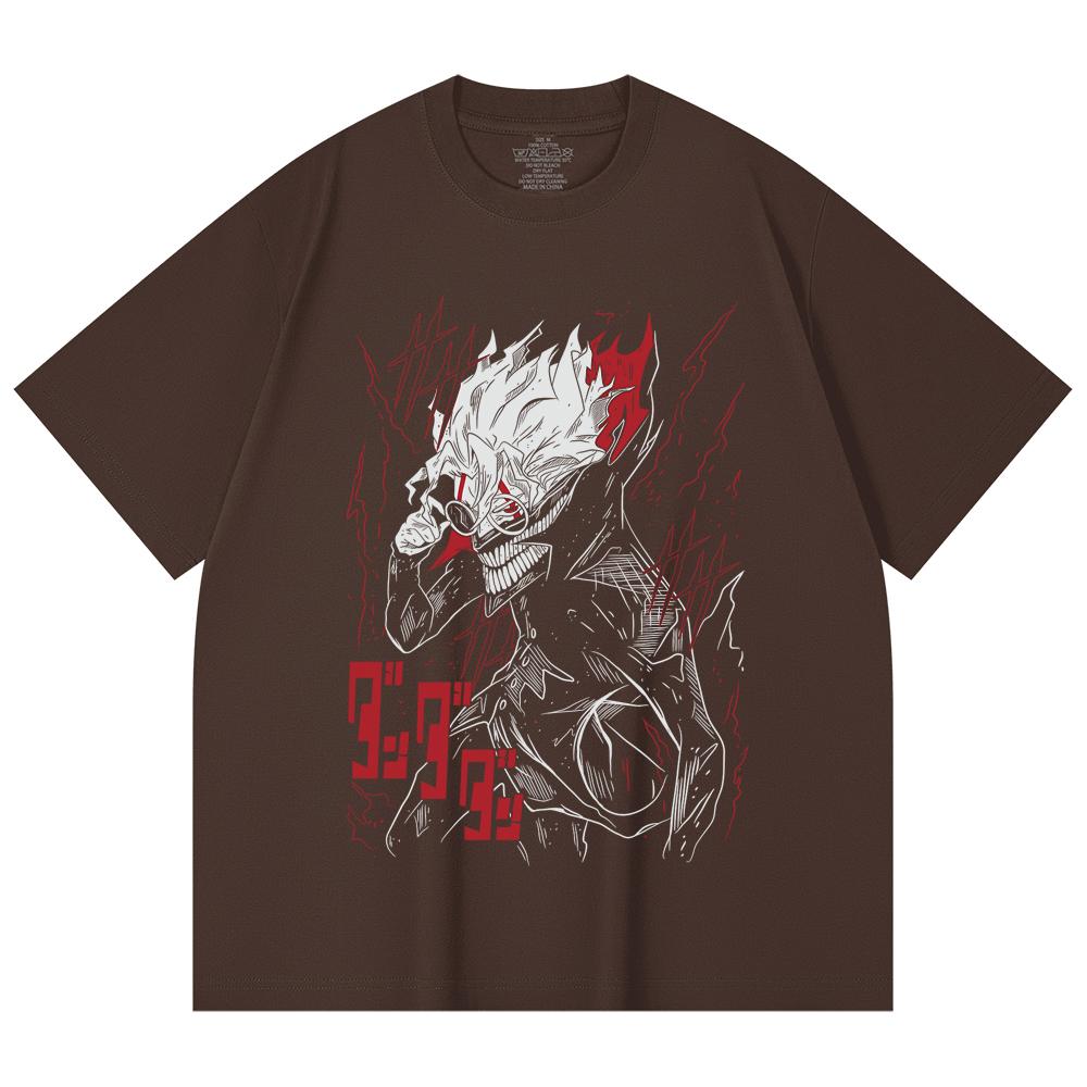 230 Gsm 100% Cotton Dandadan V28 Okarun Print Unisex Heavy Cotton T Shirt