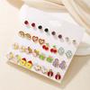 Oil drop stud earrings, niche high-end sense free of charge, small and cute cartoon animal mini earrings ins wind women's earrings