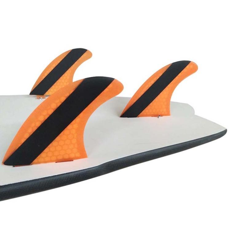Набор ласт для доски для серфинга, 3 шт., плавники FCS, зеленые плавники для доски для серфинга из стекловолокна, плавники для серфинга