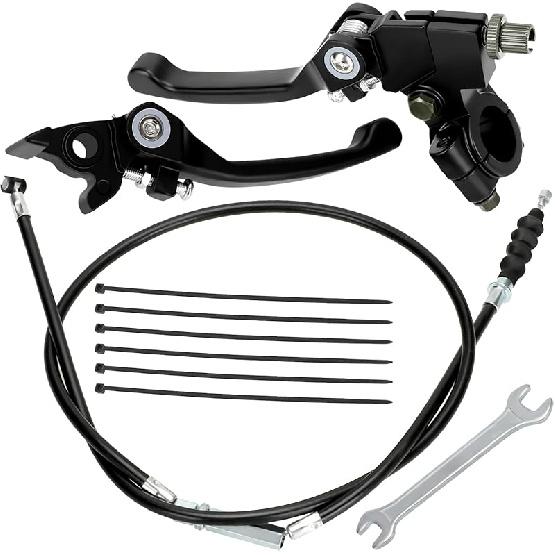 YOXUFA 7/8 Folding Brake Clutch Lever Handle Perch With Cable For 110Cc 125Cc 140Cc 150Cc SSR125 RFZ YZ Ruckus TaoTao DB17 DB27 Apollo DBX15 DBX18