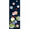 Hamamonyo Illustrated Hand Hemp Leaf and Goldfish Towel
