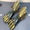 Brass  Crusader Combat  Gloves Set Full Articulation Medieval Gauntlet Middle Ages Gloves Handmade