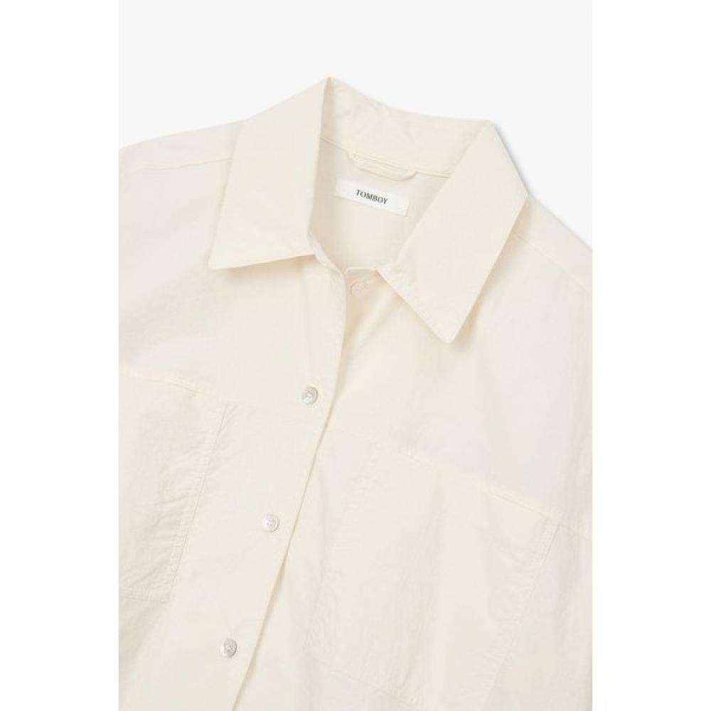 Studio Tomboy Short Sleeve Shirt Back Pleated 9176221985ar