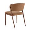 Dining Chair Set of 2 Modern Upholstered with Metal Frame, Ergonomic Backrest, Faux Leather Chair for Dining Room Living Room Kitchen - Chair Only