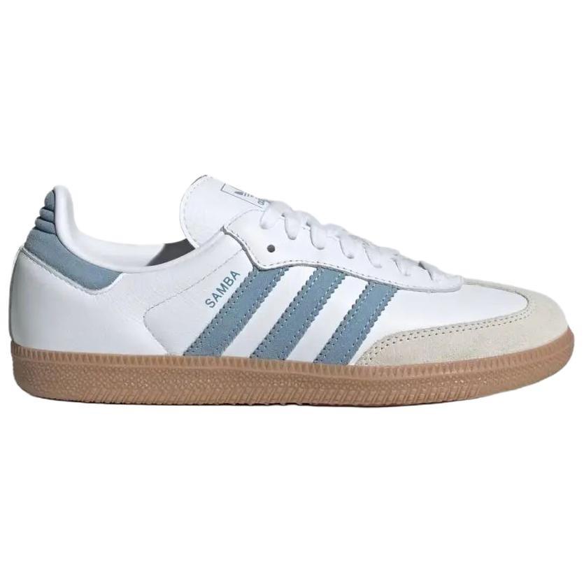 adidas Оригиналы SAMBA Белый Алюминиевый Пепельно-Синий JS1391 Женский Размер