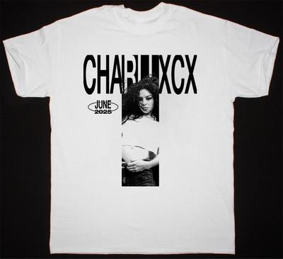 НОВАЯ Коллекция Charli XCX 2025 Тур Подарок Фанату Белая Футболка Все Размеры BT326 Унисекс Футболка