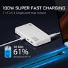 Зарядная станция PD3.0 GaN USB-C мощностью 120 Вт для мобильных телефонов, 5-портовый концентратор для быстрой зарядки, интеллектуальное устройство с несколькими адаптерами для iPhone и т. д.
