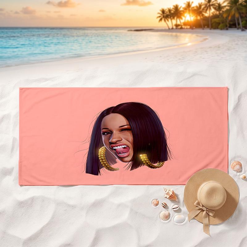 B Soft and comfortable beach towel perfect for vacations and poolside use an ideal gift for summer holidays