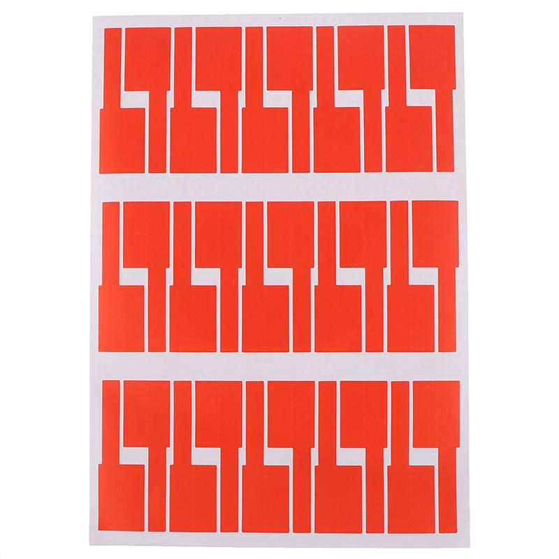 30 шт./лист самоклеящаяся наклейка на кабель водонепроницаемая идентификация красочные бирки